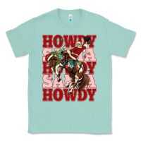 Seafoam howdy santa cowboy christmas Classic Tee - MaliasSmallBusiness