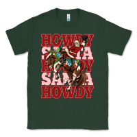 Sports Green howdy santa cowboy christmas Classic Tee - MaliasSmallBusiness