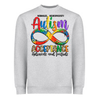 Heather Grey autism acceptance Heavyweight Sweatshirt - LillyAllenDesigns