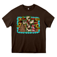 Chocolate Brown Christmas cross Heavy Core Tee - JahusDesignShop