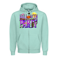 Seafoam Halloween party Zipper Hoodie - NancyCooperArtShop