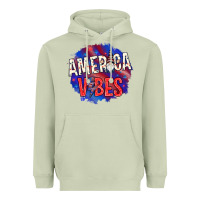 Matcha America vibes with gnome Heavyweight Hoodie - HowdyJamesFarm