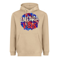 Mushroom America vibes with gnome Heavyweight Hoodie - HowdyJamesFarm