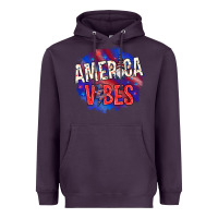 Plum America vibes with gnome Heavyweight Hoodie - HowdyJamesFarm
