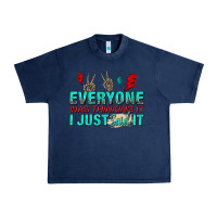 Navy everyone was thinking it i just said Urban Heavy Tee - NancyCooperArtShop
