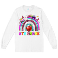 White 6 th grade Long Sleeve Tee - BundleAndBundleShop