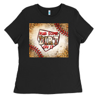 Black rub some dirt on it baseball Ladies Tee - Jasminsmagicworld