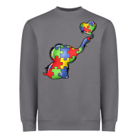 Storm autism awareness elephant Heavyweight Sweatshirt - LillyAllenDesigns