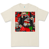 Bone ladybug gnomes seamless pattern Premium Tee - BundleAndBundleShop