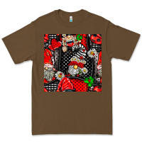 Cacao ladybug gnomes seamless pattern Premium Tee - BundleAndBundleShop