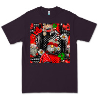 Plum ladybug gnomes seamless pattern Premium Tee - BundleAndBundleShop