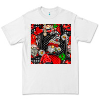 White ladybug gnomes seamless pattern Premium Tee - BundleAndBundleShop