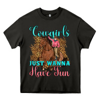 Asphalt cowgirls just wanna have fun Heavy Core Tee - Artiststas