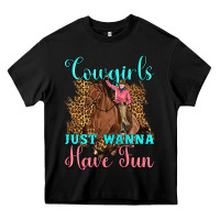 Black cowgirls just wanna have fun Heavy Core Tee - Artiststas
