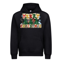 Black merry christmas Urban Hoodie - FaDigitalArtStudio