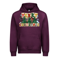 Mauve Wine merry christmas Urban Hoodie - FaDigitalArtStudio