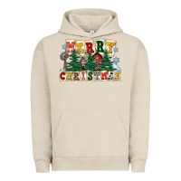 Pigment French Oak merry christmas Urban Hoodie - FaDigitalArtStudio