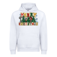White merry christmas Urban Hoodie - FaDigitalArtStudio