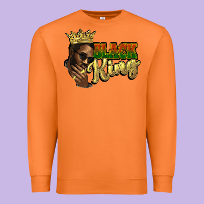 Black King Premium Sweatshirt Designed By Howdyjamesfarm