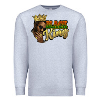 Heather Grey Black king Premium Sweatshirt - HowdyJamesFarm