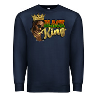Navy Black king Premium Sweatshirt - HowdyJamesFarm