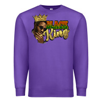 Purple Black king Premium Sweatshirt - HowdyJamesFarm