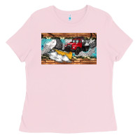 Bubblegum Pink snow truck sippy cup Ladies Tee - Artiststas
