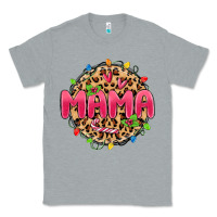 Heather Grey mama christmas lights Classic Tee - MaliasSmallBusiness