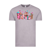 Vintage Zinc nail tech coffee cups Vintage Tee - NancyCooperArtShop