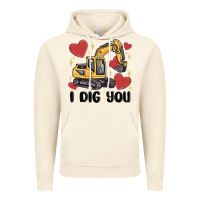 Vintage Artic i dig you valentines excavator Vintage Hoodie - MaliasSmallBusiness