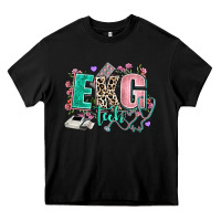 Black ekg tech Heavy Core Tee - AdoDesignShop