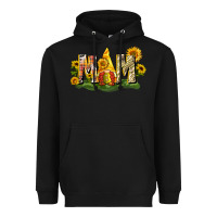 Black Mom gnome sunflower Heavyweight Hoodie - CowGirlArtShop