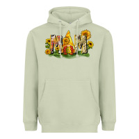 Matcha Mom gnome sunflower Heavyweight Hoodie - CowGirlArtShop