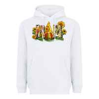 White Mom gnome sunflower Heavyweight Hoodie - CowGirlArtShop