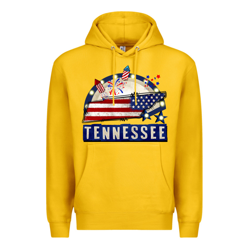 Tennessee 4th Of July Premium Hoodie by CowGirlArtShop | Teevron