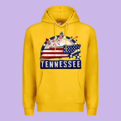 Tennessee 4th Of July Premium Hoodie Designed By Cowgirlartshop