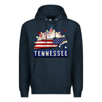 Navy tennessee 4th of july Premium Hoodie - CowGirlArtShop