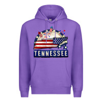 Purple tennessee 4th of july Premium Hoodie - CowGirlArtShop