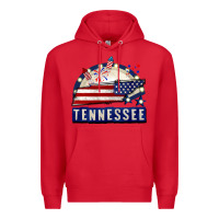 Red tennessee 4th of july Premium Hoodie - CowGirlArtShop