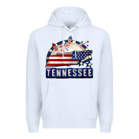 White tennessee 4th of july Premium Hoodie - CowGirlArtShop