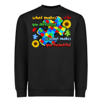 Black what makes you different is what makes  you beauti Heavyweight Sweatshirt - LillyAllenDesigns