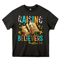 Asphalt Raising believers matthew 4 17 Heavy Core Tee - AdoDesignShop