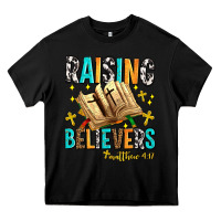 Black Raising believers matthew 4 17 Heavy Core Tee - AdoDesignShop