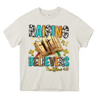 Cream Raising believers matthew 4 17 Heavy Core Tee - AdoDesignShop