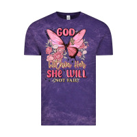 Cloud Purple god is within her she will not fail Vintage Tee - MaliasSmallBusiness