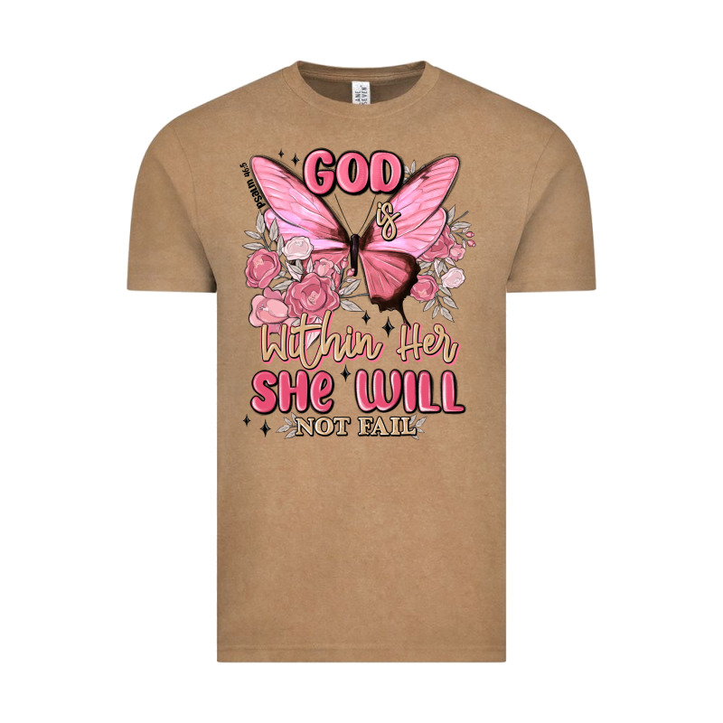 God Is Within Her She Will Not Fail Vintage Tee by MaliasSmallBusiness | Teevron