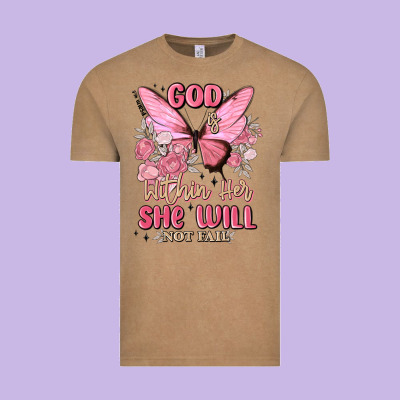 God Is Within Her She Will Not Fail Vintage Tee Designed By Maliassmallbusiness