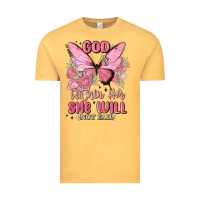 Vintage Mustard god is within her she will not fail Vintage Tee - MaliasSmallBusiness