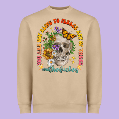 Not Alive To Please Heavyweight Sweatshirt Designed By Lillyallendesigns