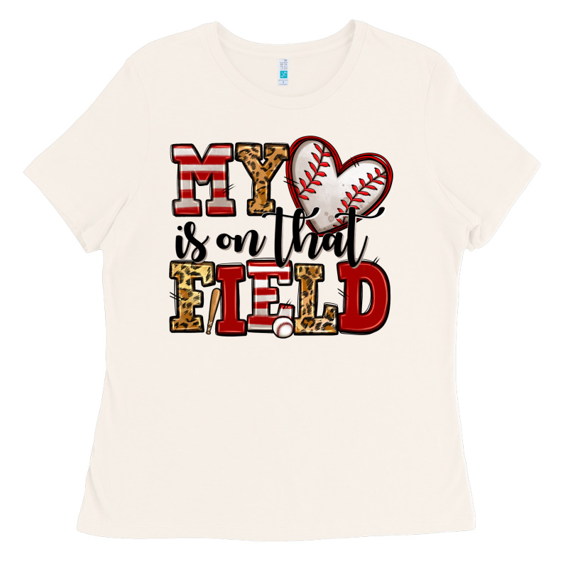 My Heart Is On That Field Baseball Ladies Tee by Jasminsmagicworld | Teevron